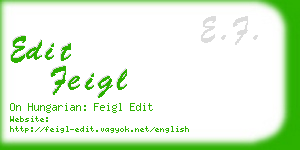 edit feigl business card